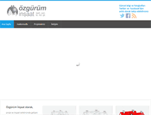 Tablet Screenshot of ozguruminsaat.com